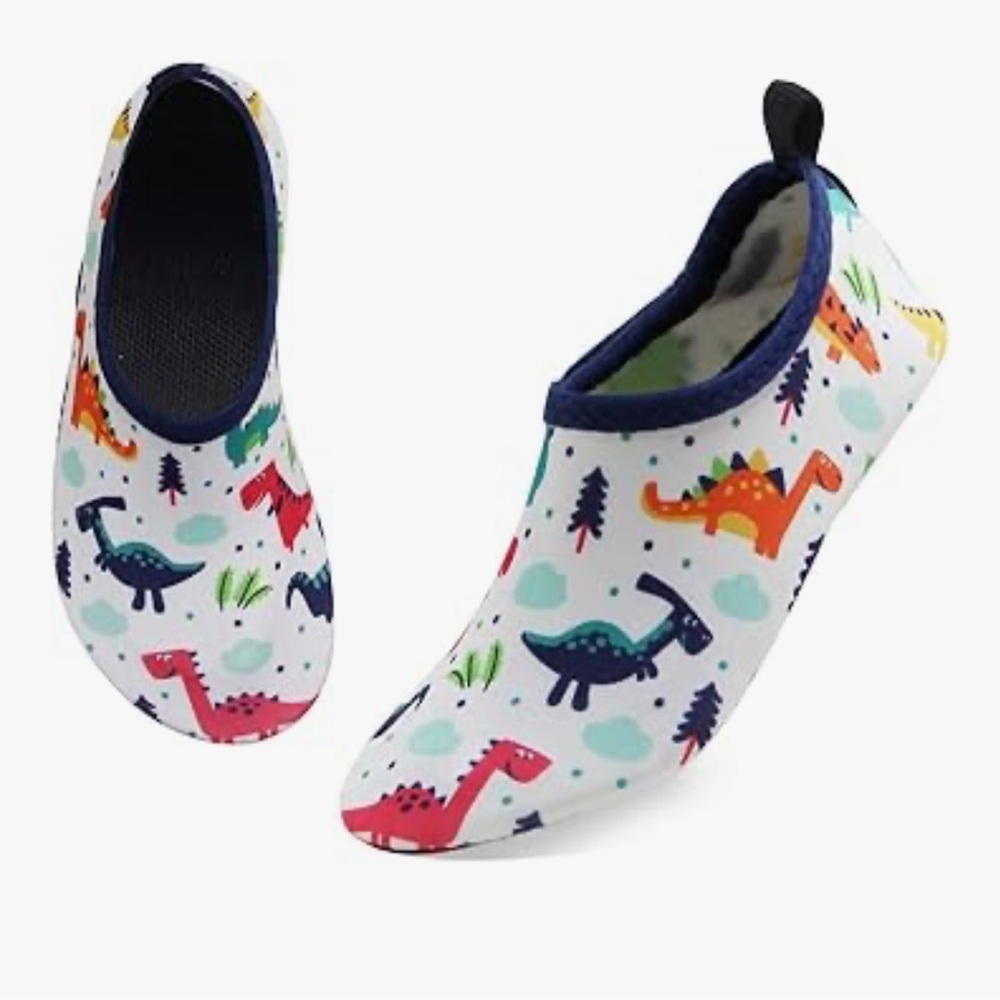 Colorful Dinosaur Kids Water Shoes